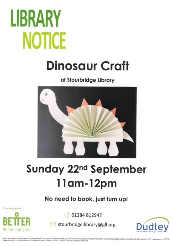 Stourbridge Library - Dinosaur Craft